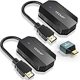 EDUP Wireless HDMI Transmitter and Receiver 4K Decode 1080P Output, Plug & Play, 165FT Long Range Wireless HDMI Extender for Streaming Video/Audio to Monitor from Laptop/PC/HDTV/Projector/Camera
