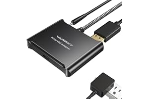 Warrky PSVR 2 PC Adapter, PSVR2 Accessories [Aluminum Shell, Upgraded IC] Compatible with PSVR2, AR Glasses, Portable Monitor