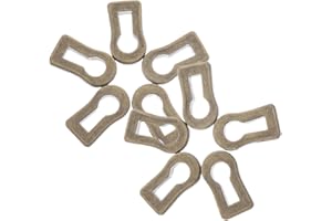 DIYEAH 10pcs Antique Keyhole Cover Metal Escutcheon Plate Decorative Dresser Hardware Cover for Furniture