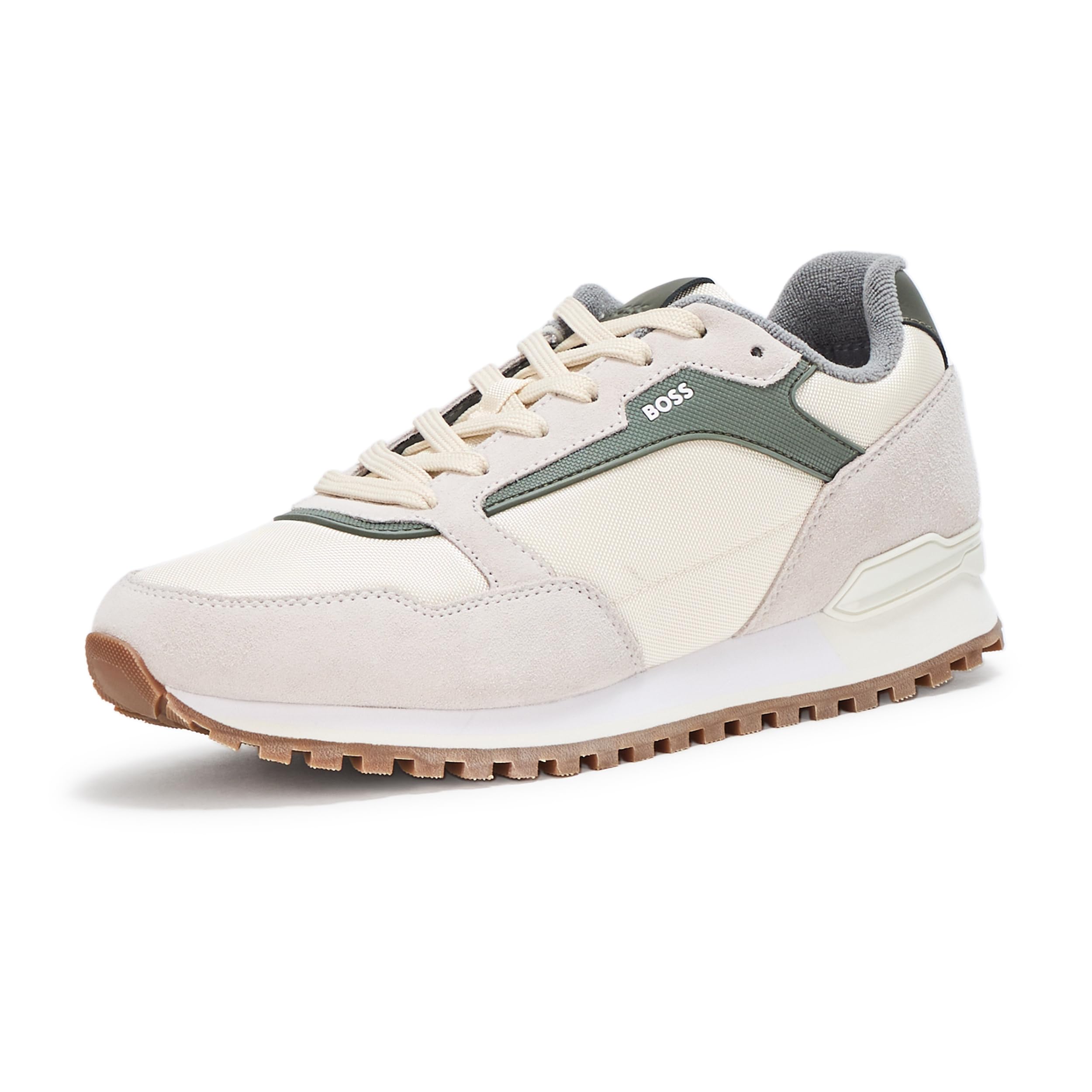 BOSS, Parkour Runn Sneakers, Grey/Moss, 11 Image BOSS, Parkour Runn Sneakers, Grey/Moss, 11 Image