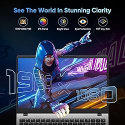 VIGSENUP Laptop, 15.6 Inch Laptop Computer, 16GB
