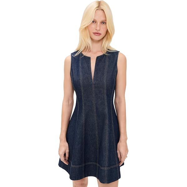 white christmas dresses Tanya Taylor - Tanya Taylor Nova Dress in Classic Indigo Blue 2