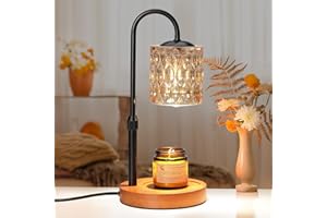 Candle Warmer Lamp, Candle Warmer with Timer and Dimmer, Adjustable Height Electric Candles Lamp with 2 Bulbs for Scented Jar