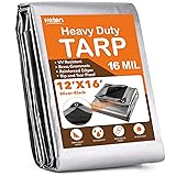Keten Tarps Heavy Duty Waterproof 12X16 Feet, Extra