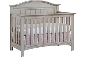 Soho Baby Chandler Premium 4-in-1 Convertible Crib, Stone Wash, GreenGuard Gold Certified