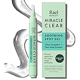 Rael Miracle Clear Spot Gel – Soothing Cream with Succinic Acid, Tea Tree, Calming Cica, Lightweight, Korean Skin Care (0.14 oz)