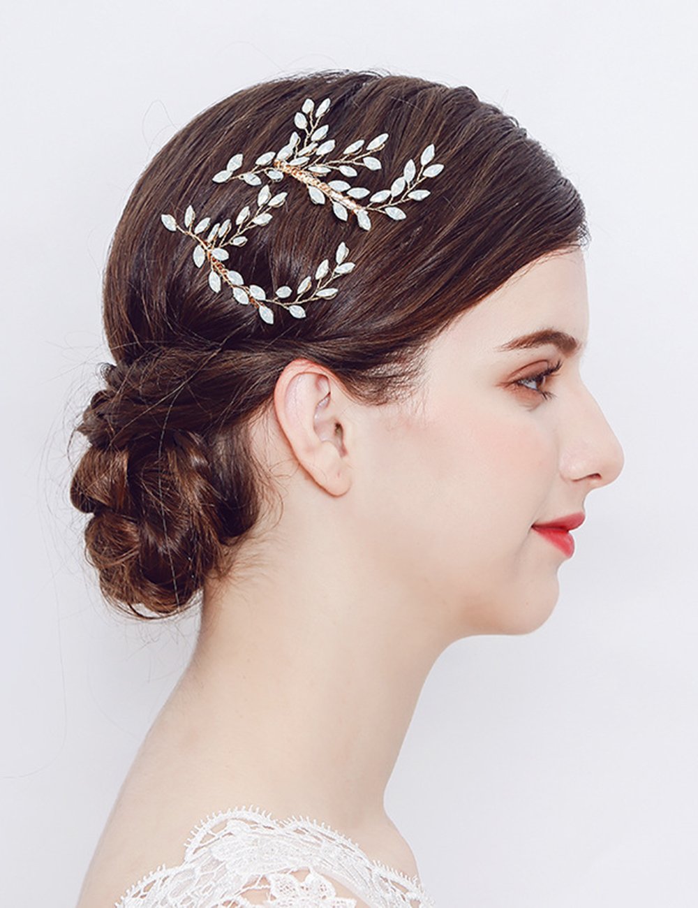 Amazon Com Missgrace Wedding Hair Comb Gold Vintage Bridal Clip