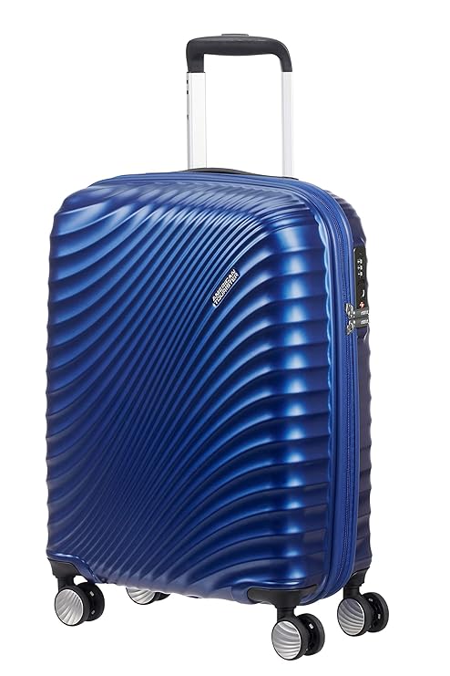 American Tourister Jetglam - Maleta con Ruedas (55 cm), Azul ...