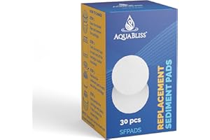 AquaBliss Shower Filter Sediment Pads - Protect your Skin & Hair from Rust, Dust, Sand and other impurities in your water. Compatible with SF400 & SF500-30-Pack