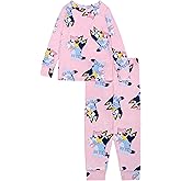 Bluey girls 2-piece Snug-fit Viscose Pajama Set, Soft & Cute for Kids