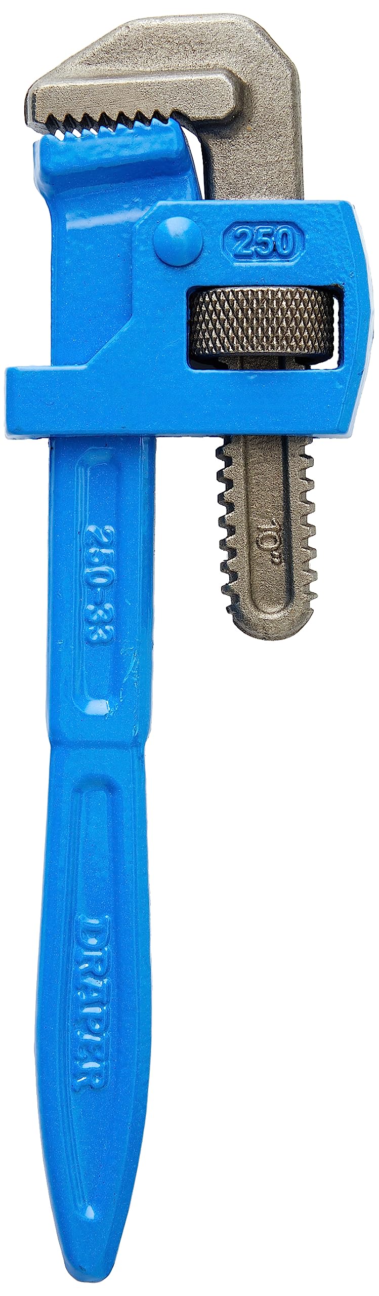 Draper 250 x 33mm Adjustable Pipe Wrench | Stillson Pattern Plumbing Tool | Tap Spanner | Forged Carbon Steel | 17184