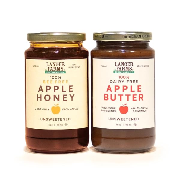 LANGER FARMS UNSWEETENED APPLE BUTTER, PACKAGING MAY VARY, 16 OUNCE (PACK OF 1)