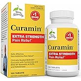 Terry Naturally Curamin Extra Strength - Curcumin & Boswellia Supplement for Healthy Circulation Support - Turmeric Supplement to Support Joints, Muscle Health & Endorphin Production - 120 Tablets