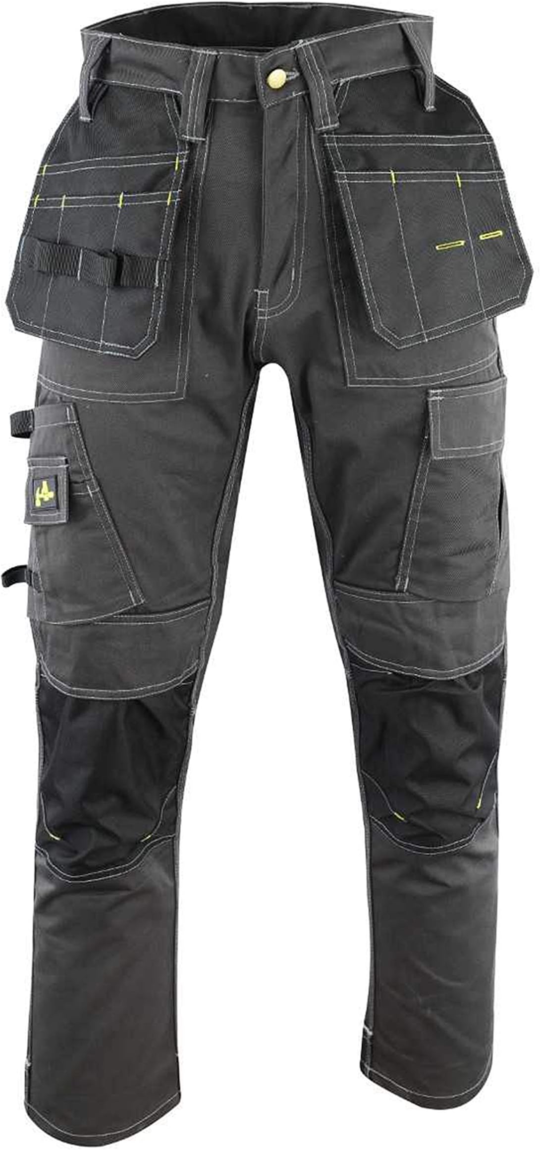 CharleyPants Work Wear Cargo Work Pants with Built in Tool Belt & Cordura Reinforced Knee Pad Pockets.