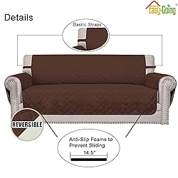 Easy-Going Reversible Couch Cover for 3 Cushion