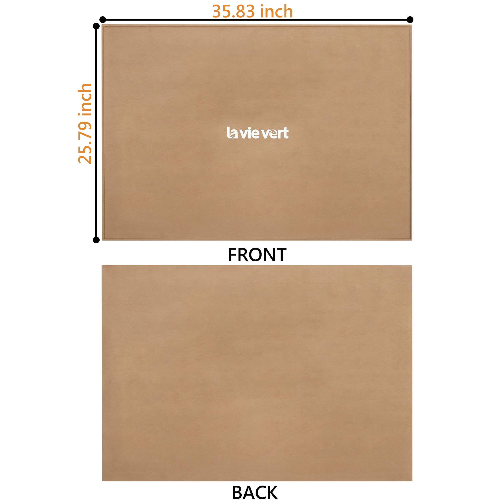 Lavievert Wooden Jigsaw Puzzle Board, Lightweight & Portable Puzzle Plateau Storage Saver with Non-Slip Surface for Games Up to 1500 Pieces - Khaki