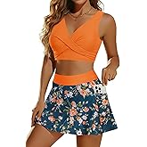 Aqua Eve Two Piece Bikini Skirt Swimsuit - 2 Piece Bathing Suits for Women High Waisted with Pockets 2025 Swimwear