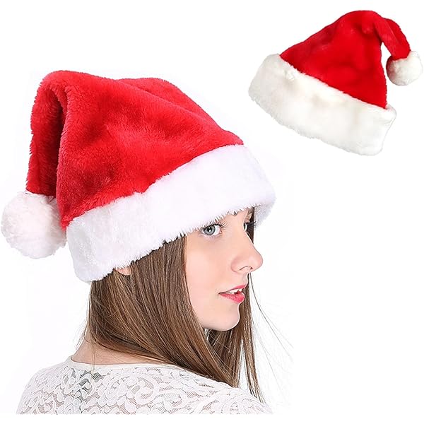 100x Mini Weihnachtshüte Aus Wollgarn - Kleine Santa Hats Für DIY Deko