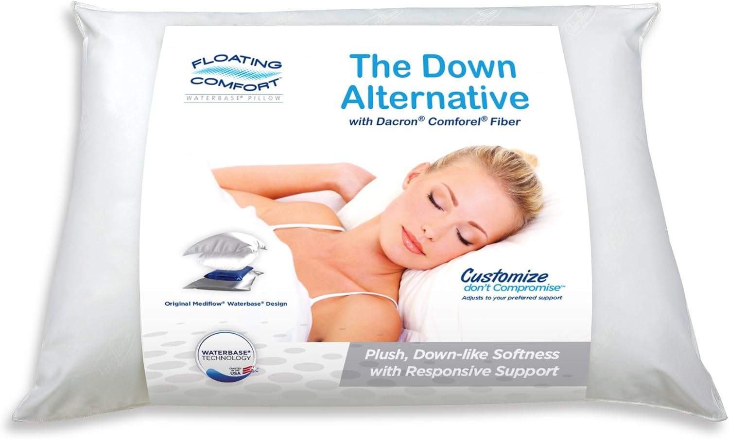 Amazon Com The Water Pillow By Mediflow Floating Comfort Down