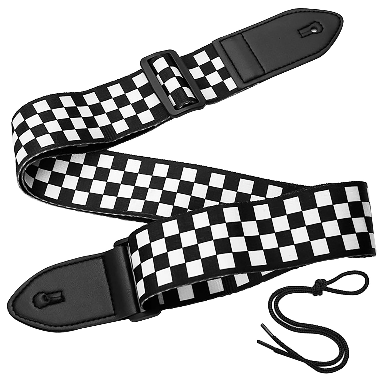 Feibety Guitar Strap,Locks Acoustic Nylon Personalised Checkerboard Guitar Strap for Acoustic,Classical,Electric and Bass Guitars,Best Gifts for Adult & Kids,Guitarists