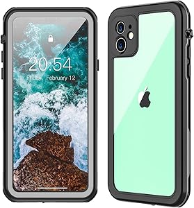 TESTGO iPhone 11 Waterproof Case, iPhone 11 Case with Built-in Screen Protector IP68 Underwater Full Body Protection Dropproof Case for iPhone 11 (6.1inch)