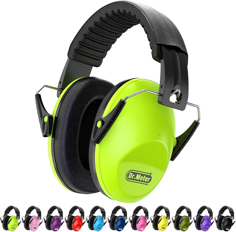 Dr.meter Ear Defenders Children 27.4 dB Noise Reduction Adjustable Headband