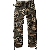GSGGIG Cargo Pants for Men Casual Hiking Pants with Multi Pocket Outdoor Comfy Fit Construction Work Pants