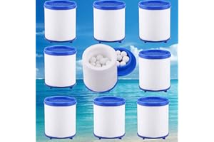 TOMENGBEIAABBCC Sink Water Filter Faucet, Faucet Water Filter Replacements for Faucet Kitchen Bathroom Sink Filter Removes Chlorine Fluoride Heavy Metals Hard Water (9 Pcs)