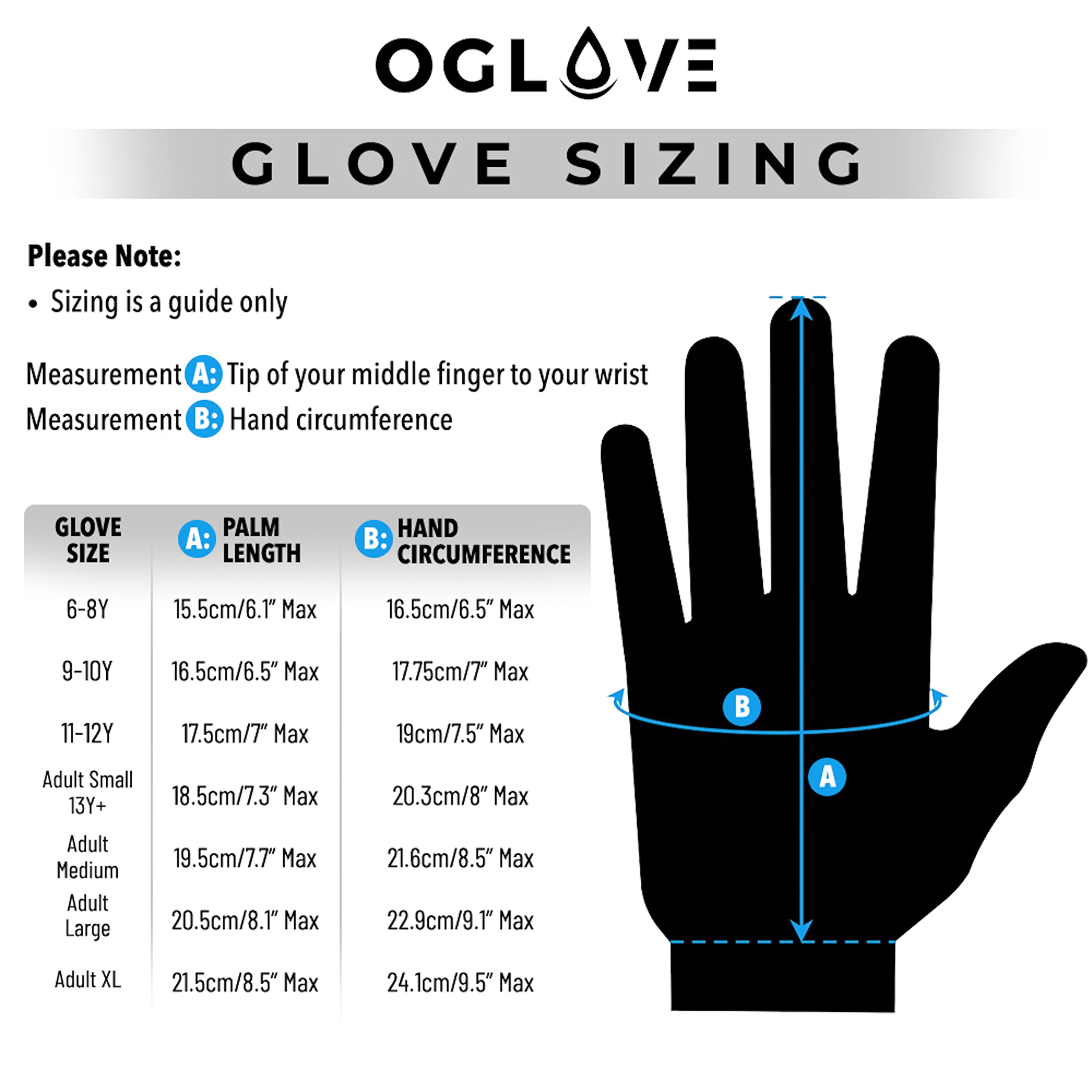 OGLOVE Waterproof Thermal Sports Gloves, Touchscreen Sensitive Field Gloves for Football, Rugby, Running, Mountain Biking, Cycling and More, Adult Medium