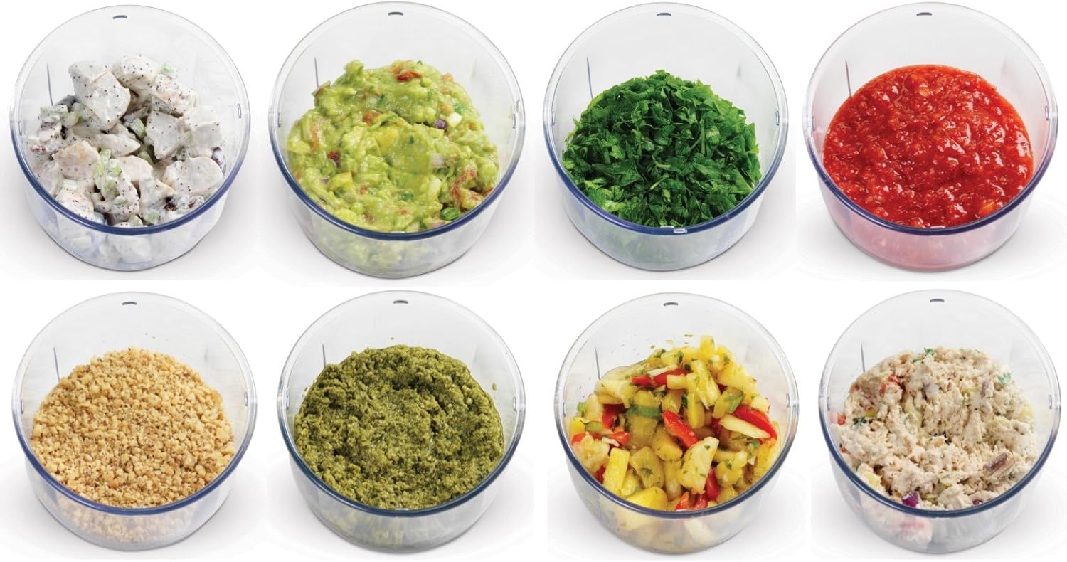 Chef'n VeggiChop Hand-Powered Food Chopper (Arugula): Home & Kitchen