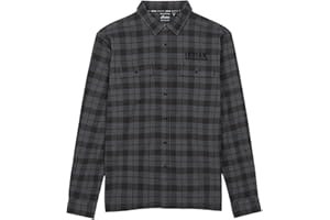 Indian Motorcycle Men's Chicago Plaid Shirt, Black
