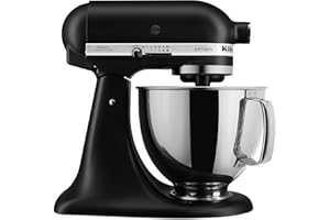 KitchenAid Artisan Series 5 Quart Tilt-Head Stand Mixer, Black Matte, KSM150PSBM