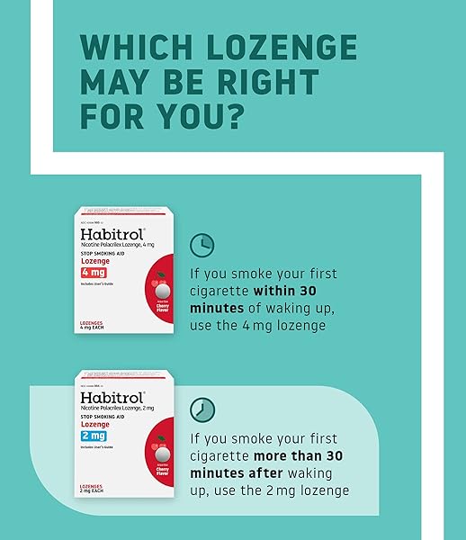 HABITROL NICOTINE LOZENGES 2 MG CHERRY FLAVOR – 135 COUNT – STOP SMOKING AID – REDUCE CRAVINGS AND WITHDRAWAL SYMPTOMS