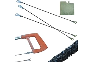 THE AMAZING TILE AND GLASS CUTTER 12 in Carbide Rod Saw Blade x 3pk 300mm Tungsten Carbide RodSaw Blade with Eyelets for Hacksaw Frame for Plaster Drywall Cement Board Fiberglass Tile and Cast Iron