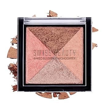 Swiss Beauty Beauty Baked Blusher and Highlighter (01)