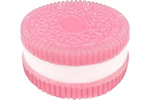 TFANGHAO Biscuit Stress Relief Toy,Pinching Sandwich Simulation,Ultra-Soft Decompression Venting Toy Fun and Effective Stress Relief for All Ages Perfect for Home Office or Travel (Pink)