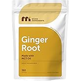 Micro Ingredients Ginger Root with MCT Oil, 360 Softgels | Fresh Ginger Root Extract | Herbal Supplements for Women & Men | Non-GMO, Gluten Free, Soy Free