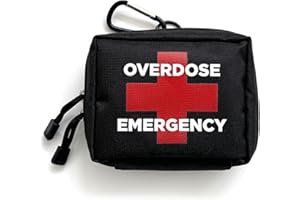 WINDY CITY CABINET Overdose Emergency Response Kit Belt Pouch | Compact Canvas for Naloxone Kits & First Aid Supplies | Secure Zipper Closure with Carabiner | For Home, Workspaces, Fleet Vehicles - 5"x4.5"x2"