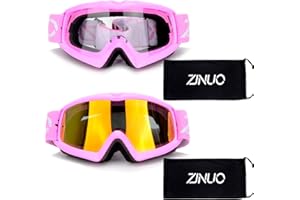 ZJNUO Kids Teens Child Youth ATV goggles Dirt Bike Goggles Motorcycle Motocross Off-Road Goggle