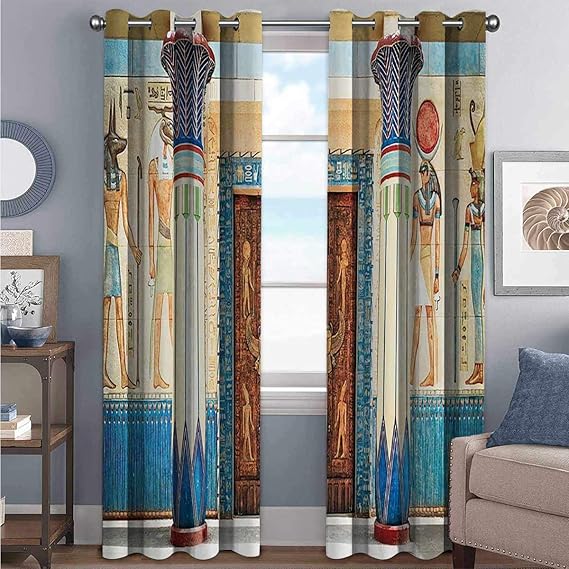 Egyptian Decor Collection 8595 blackout lining curtain