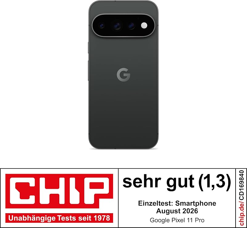 Pixel 11 Pro – Smartphone ohne SIM-Lock - Obsidian, 256GB