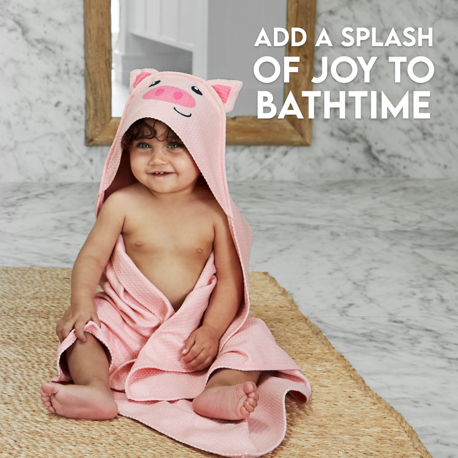Dock & Bay Baby Towels Hooded Bath Time Towel for Home Use Quick