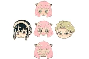 SONGCHANGJEWELRY Anime Anya Forger Pins - loid S Family Cosplay Enamel Brooch - Backpack Costume Gift for Women Men Fans