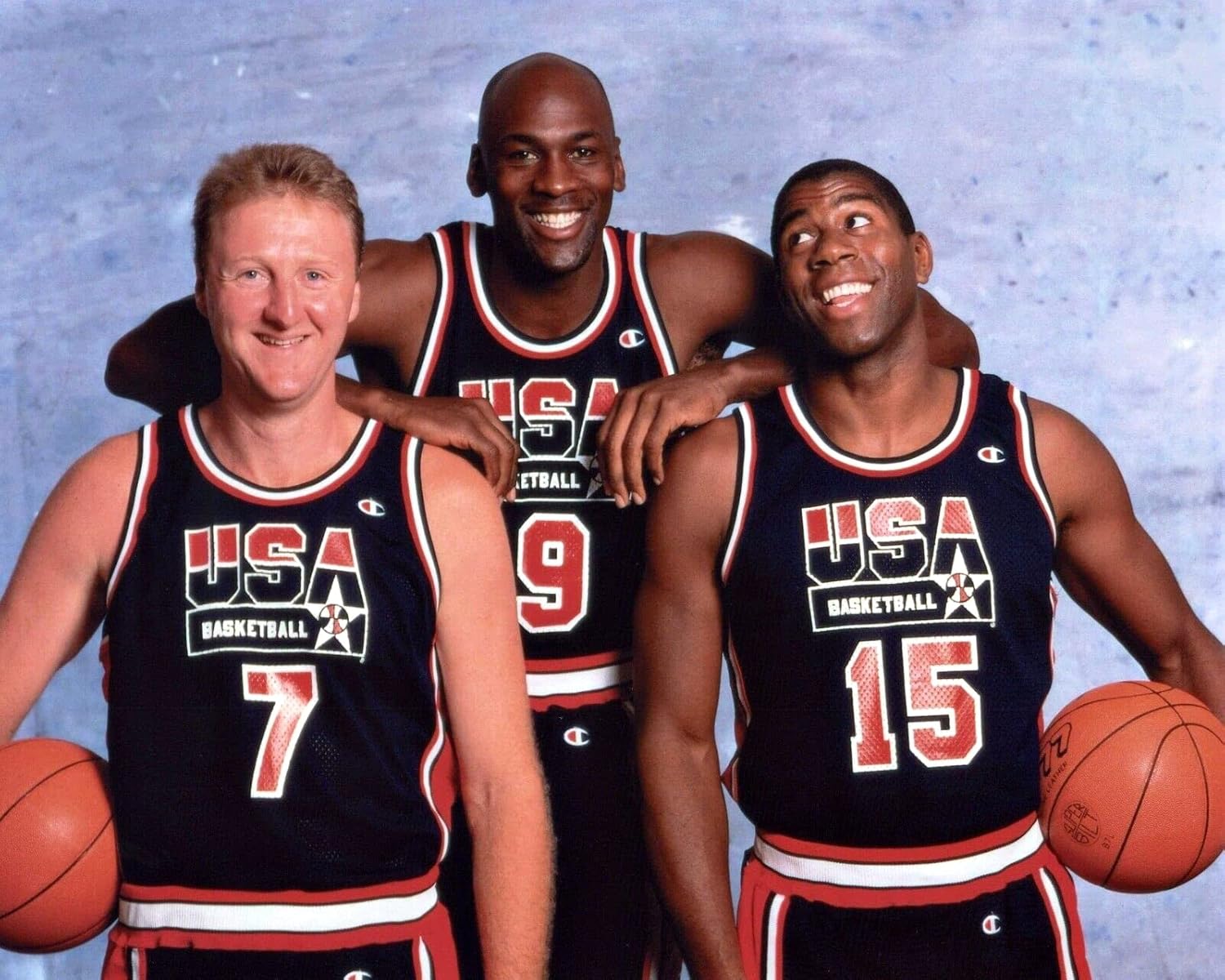 Photographs - 1992 Dream Team - Jordan & Bird & Magic 8 x 10 / 8x10 Photo Picture Image #2