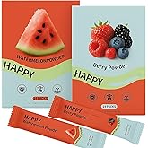 WSJAWH Superfood Powder, Watermelon Berry Powder Probiotics, with Fruits and Veggies - Immune Gut Health Support- Vegan- Gluten-Free - 28 Packets