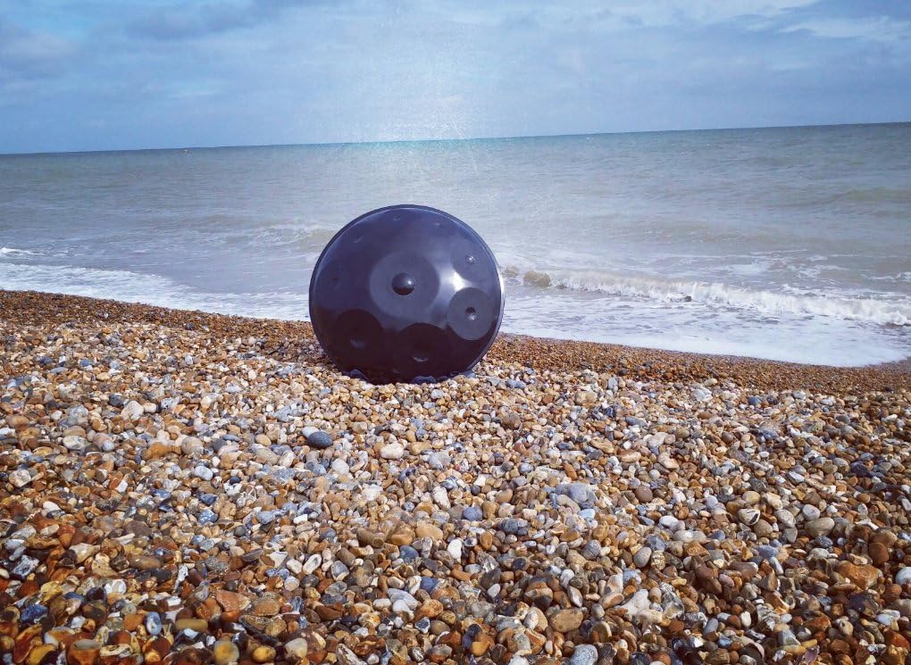 Official NovaPans Handpans 9, 8, & 7 Notes in D, F & G Minor (9 Note in D Minor in BLACK)