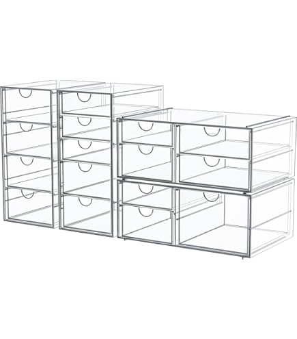 STORi STAX Plastic Stackable Organizer Drawer In Clear | 12.5-inches