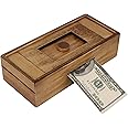Wooden Cash Puzzle Box with Secret Compartments, Surprise Holder Money Puzzle Boxes Challenging Puzzle Brain Teasers for Adul