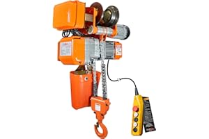 Prowinch 2200 lbs Electric Chain Hoist 110V 120V with Power Trolley, 1 Ton Hoist, 20 ft. G80 Chain, H2 Duty for efficient Lift, Heavy-Duty Lifting in Home, Garage, Attic Warehouse & Industrial Setting