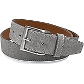 Suede Belt Genuine Leather Casual Dress Belt 1-3/8"(35mm) and 1-1/2"(38mm) Wide, Multi-Style Options